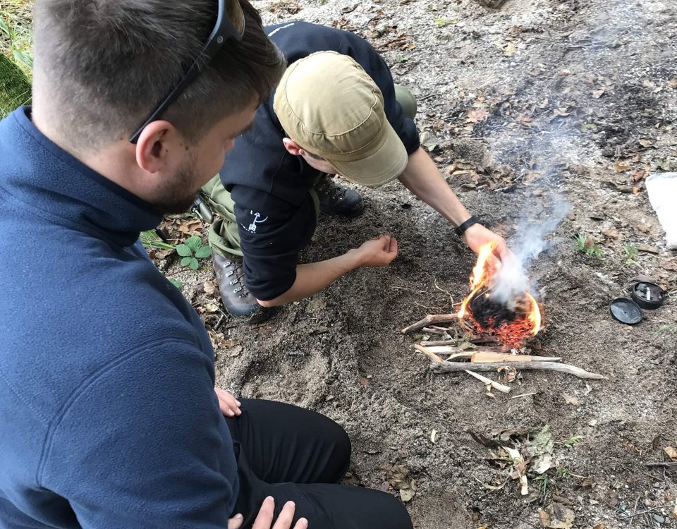 Bushcraft Course for corporate or leisure group in Scotland