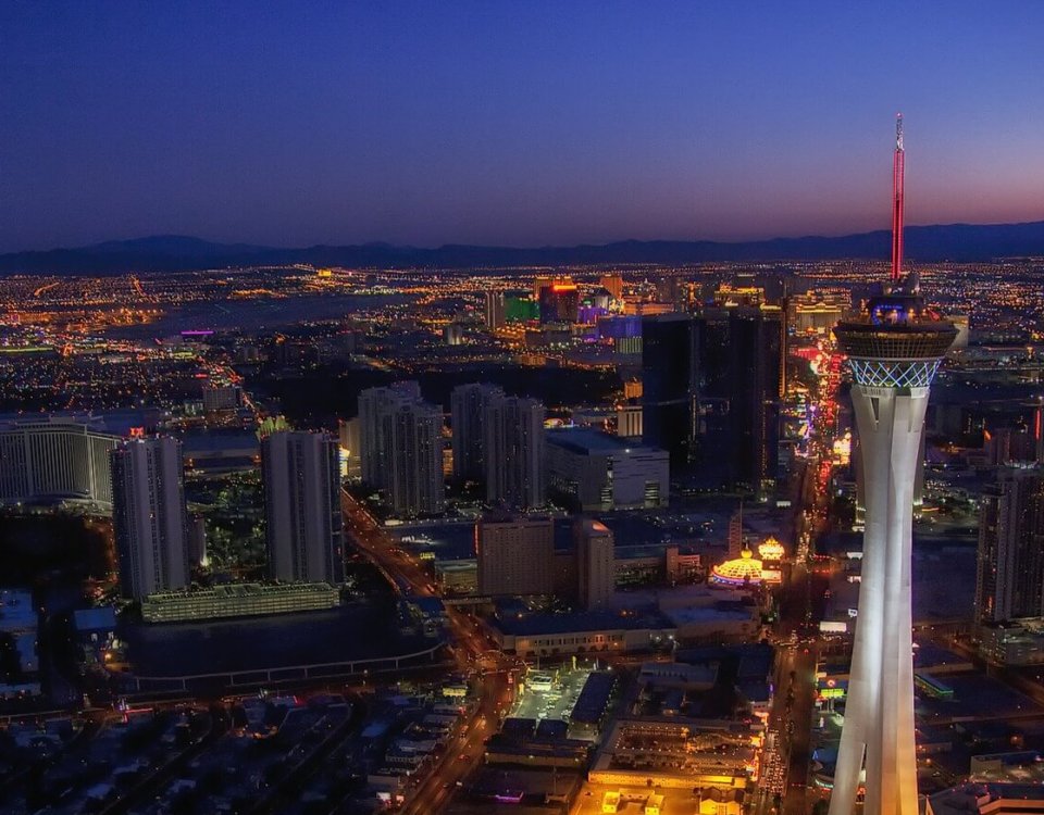 Las Vegas Strip mit Stratosphere Tower